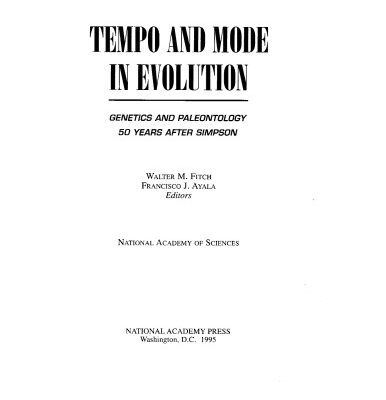 خرید و دانلود نسخه کامل کتاب Tempo and Mode in Evolution: Genetics and Paleontology 50 Years After Simpson