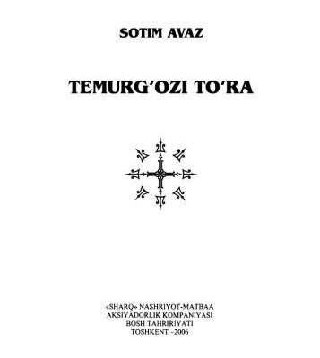 خرید و دانلود نسخه کامل کتاب Temurg’ozi To’ra