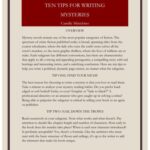 خرید و دانلود نسخه کامل کتاب Ten tips for writing mysteries