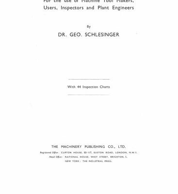 خرید و دانلود نسخه کامل کتاب Testing Machine Tools: For the Use of Machine Tool Makers, Users, Inspectors and Plant Engineers