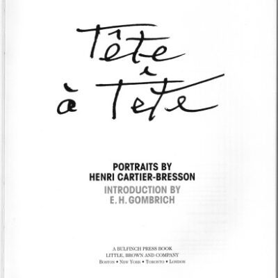 خرید و دانلود نسخه کامل کتاب Tete-a-tete. Portraits by Henri Cartier-Bresson