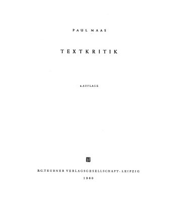 خرید و دانلود نسخه کامل کتاب Textkritik