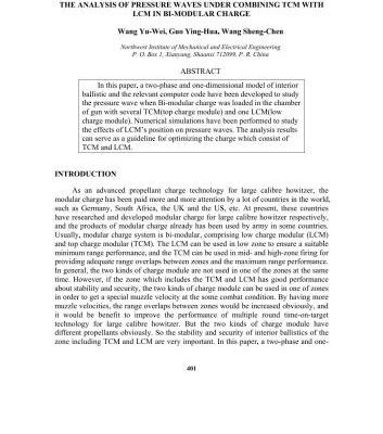 خرید و دانلود نسخه کامل کتاب The analysis of pressure waves under combining TCM with LCM in bi-modular charge
