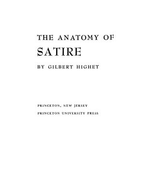 خرید و دانلود نسخه کامل کتاب The Anatomy of Satire