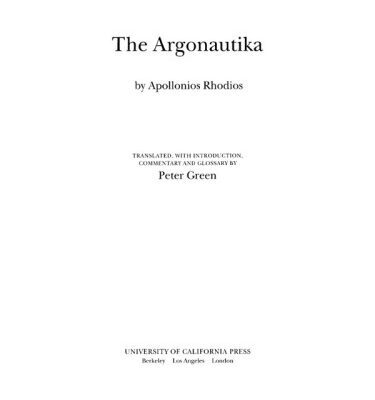 خرید و دانلود نسخه کامل کتاب The Argonautika by Apollonios Rhodios