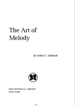 خرید و دانلود نسخه کامل کتاب The art of melody BY Edwards [1956] – Original PDF