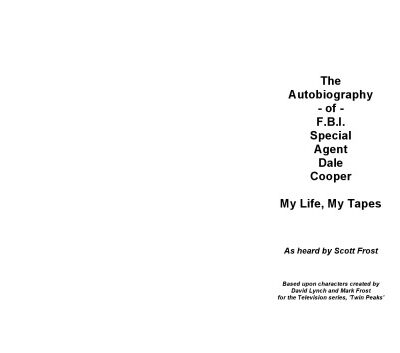 خرید و دانلود نسخه کامل کتاب The Autobiography of FBI Special Agent Dale Cooper
