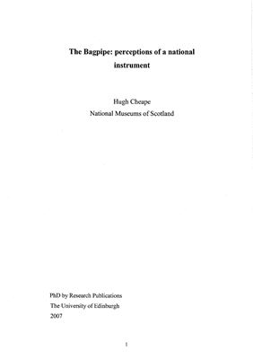 خرید و دانلود نسخه کامل کتاب The Bagpipe: Perceptions Of The National Instrument