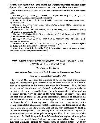 خرید و دانلود نسخه کامل کتاب The band spectrum of ozone in the visible and photographic infra-red