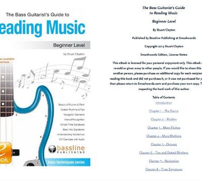 خرید و دانلود نسخه کامل کتاب The Bass Guitarists Guide To Reading Music. Beginner Level.