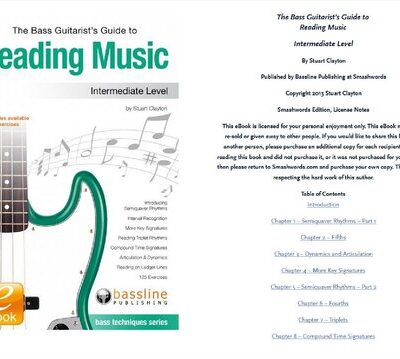 خرید و دانلود نسخه کامل کتاب The Bass Guitarist’s Guide To Reading Music. Intermediate Level.