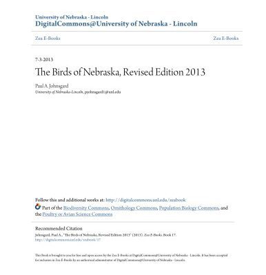 خرید و دانلود نسخه کامل کتاب The Birds of Nebraska