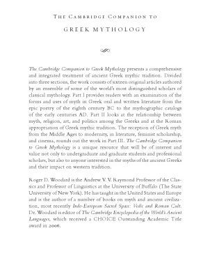 خرید و دانلود نسخه کامل کتاب The Cambridge Companion to Greek Mythology