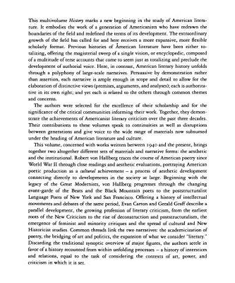 خرید و دانلود نسخه کامل کتاب The Cambridge History of American Literature, Vol. 8: Poetry and Criticism, 1940-1995