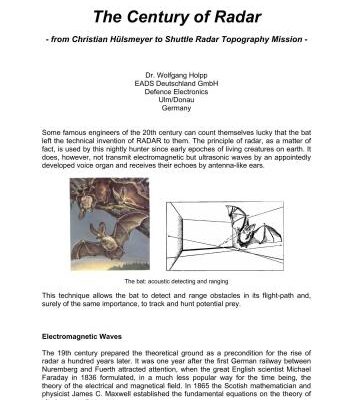 خرید و دانلود نسخه کامل کتاب The Century of Radar – Dr.Wolfgang Holpp – 2000