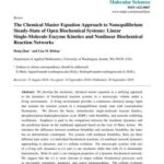 خرید و دانلود نسخه کامل کتاب The Chemical Master Equation Approach to Nonequilibrium Steady-State of Open Biochemical Systems: Linear Single-Molecule Enzyme Kinetics and Nonlinear Biochemical Reaction Networks