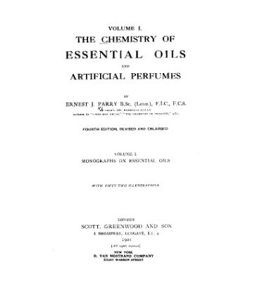 خرید و دانلود نسخه کامل کتاب The chemistry of essential oils and artificial perfumes
