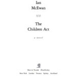خرید و دانلود نسخه کامل کتاب The Children Act