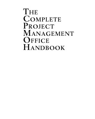 خرید و دانلود نسخه کامل کتاب The Complete Project Management Office Handbook, Second Edition