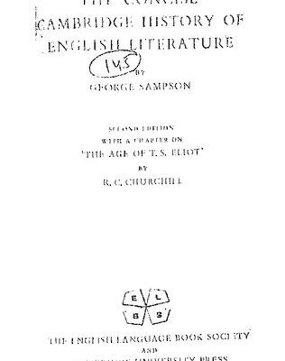 خرید و دانلود نسخه کامل کتاب The Concise Cambridge History of English Literature