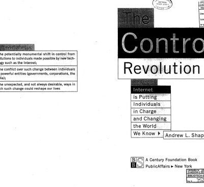 خرید و دانلود نسخه کامل کتاب The Control Revolution: How the Internet is Putting Individuals in Charge and Changing the World We Know