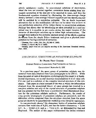 خرید و دانلود نسخه کامل کتاب The Crystal Structure of Potassium Sulphate