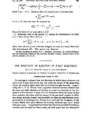 خرید و دانلود نسخه کامل کتاب The Direction of Ejection of X-Ray Electrons