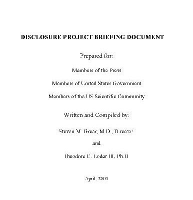 خرید و دانلود نسخه کامل کتاب The Disclosure Project Briefing Document