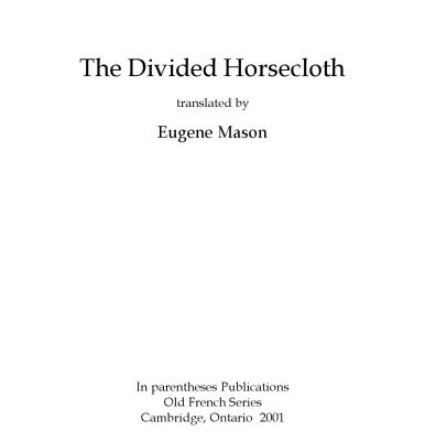 خرید و دانلود نسخه کامل کتاب The Divided Horsecloth, translated by Eugene Mason