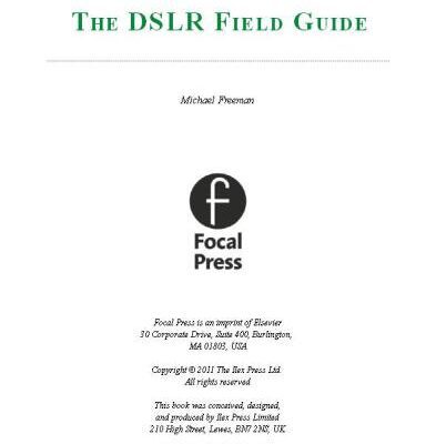 خرید و دانلود نسخه کامل کتاب The DSLR Field Guide: The essential guide to getting the most from your camera