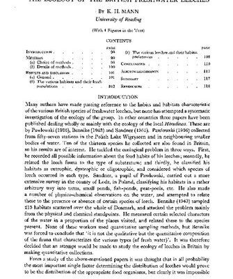 خرید و دانلود نسخه کامل کتاب The ecology of the british freshwater leeches