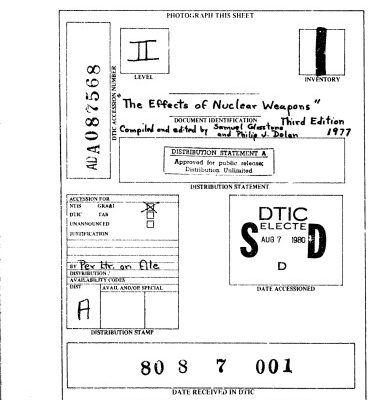 خرید و دانلود نسخه کامل کتاب The Effects of Nuclear Weapons (third edition)