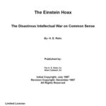 خرید و دانلود نسخه کامل کتاب The Einstein Hoax – The Disastrous Intellectual War On Common Sense