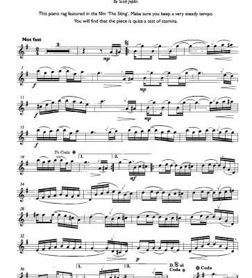 خرید و دانلود نسخه کامل کتاب The Entertainer (For Alto Saxophone with Piano)