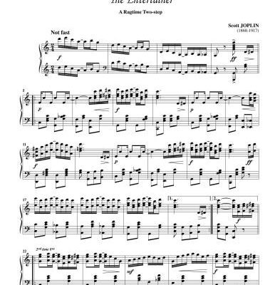 خرید و دانلود نسخه کامل کتاب The Entertainer (for piano)