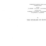 خرید و دانلود نسخه کامل کتاب The Epigrams of Rufinus