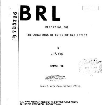 خرید و دانلود نسخه کامل کتاب The equations of interior ballistics