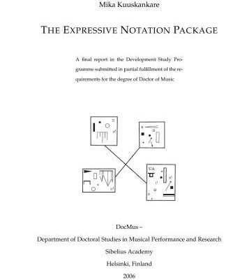 خرید و دانلود نسخه کامل کتاب The Expressive Notation Package (dissertation)