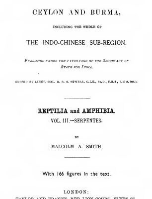 خرید و دانلود نسخه کامل کتاب The Fauna of British India Including Ceylon and Burma – Reptilia and Amphibia Volume 3 – Serpentes
