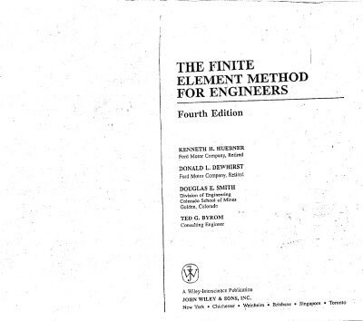 خرید و دانلود نسخه کامل کتاب The Finite Element Method for Engineers