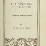 خرید و دانلود نسخه کامل کتاب The Function of Criticism: Problems and Exercises