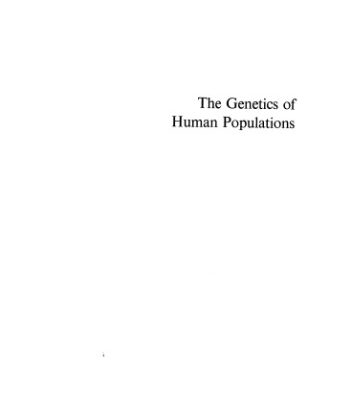 خرید و دانلود نسخه کامل کتاب The Genetics of Human Populations