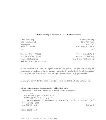 خرید و دانلود نسخه کامل کتاب The Genetics of the Dog