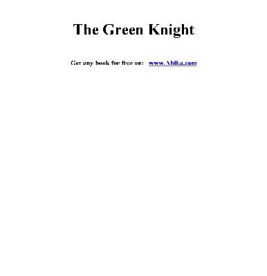 خرید و دانلود نسخه کامل کتاب the green knight
