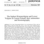 خرید و دانلود نسخه کامل کتاب The highest Kimmeridgian and Lower Volgian in Central Poland; their ammonites and biostratigraphy
