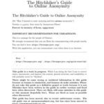 خرید و دانلود نسخه کامل کتاب The Hitchhiker’s Guide to Online Anonymity – Version 1.1.4-pre2 – June 2022