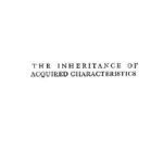 خرید و دانلود نسخه کامل کتاب The inheritance of acquired characters
