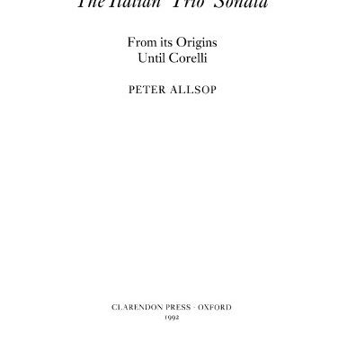 خرید و دانلود نسخه کامل کتاب The Italian Trio Sonata from its Origins Until Corelli