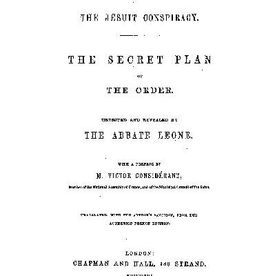خرید و دانلود نسخه کامل کتاب The Jesuit conspiracy. The secret plan of the order