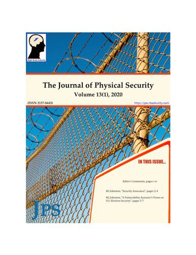 خرید و دانلود نسخه کامل کتاب The Journal of Physical Security Volume 13 Issue 1 – JPS 13(1)_68f4926e75931.jpeg خرید و دانلود نسخه کامل کتاب The Journal of Physical Security Volume 13 Issue 1 – JPS 13(1)